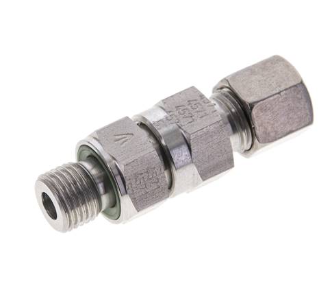 Válvula de retención hidráulica Anillo de corte 8L (M14x1,5) y G1/4'' Macho Acero inoxidable 0,2-250bar (3-3625)psi Rosca-Tubo ISO 8434-1