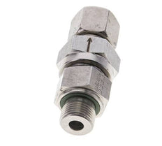 Válvula de retención hidráulica Anillo de corte 10S (M18x1,5) y G3/8'' Acero inoxidable macho 1-400bar (15-5800)psi Rosca-Tubo ISO 8434-1