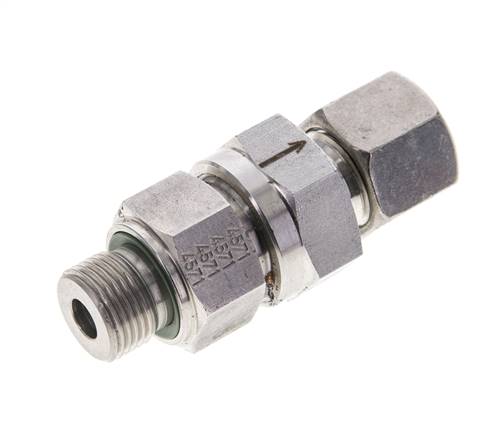 Válvula de retención hidráulica Anillo de corte 10S (M18x1,5) y G3/8'' Acero inoxidable macho 1-400bar (15-5800)psi Rosca-Tubo ISO 8434-1