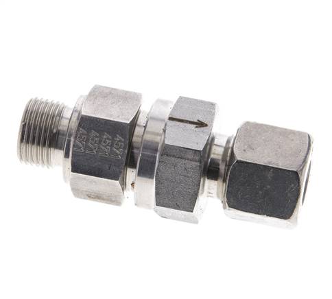 Válvula de retención hidráulica Anillo de corte 10S (M18x1,5) y G3/8'' Acero inoxidable macho 1-400bar (15-5800)psi Rosca-Tubo ISO 8434-1