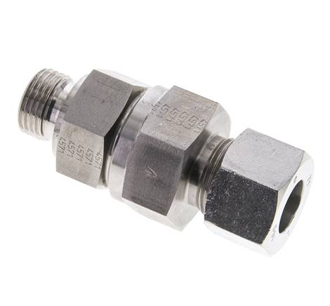 Válvula de retención hidráulica Anillo de corte 16S (M24x1,5) y G1/2'' Macho Acero inoxidable 1-400bar (15-5800)psi Rosca-Tubo ISO 8434-1