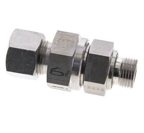 Válvula de retención hidráulica Anillo de corte 16S (M24x1,5) y G1/2'' Macho Acero inoxidable 1-400bar (15-5800)psi Rosca-Tubo ISO 8434-1