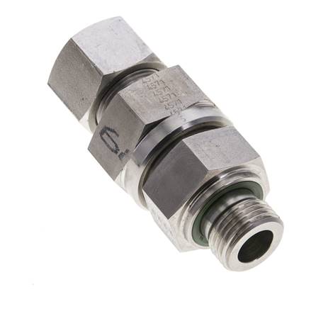 Válvula de retención hidráulica Anillo de corte 16S (M24x1,5) y G1/2'' Macho Acero inoxidable 1-400bar (15-5800)psi Rosca-Tubo ISO 8434-1