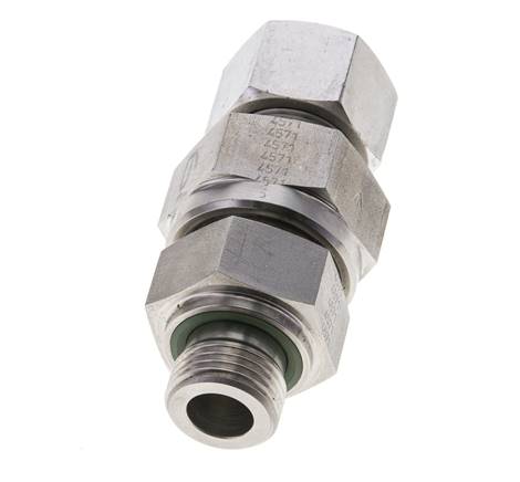 Válvula de retención hidráulica Anillo de corte 16S (M24x1,5) y G1/2'' Macho Acero inoxidable 1-400bar (15-5800)psi Rosca-Tubo ISO 8434-1