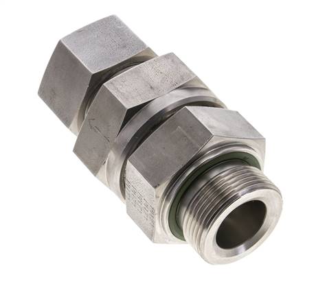 Válvula de retención hidráulica Anillo de corte 30S (M42x2) y G1-1/4'' Acero inoxidable macho 1-250bar (15-3625)psi Rosca-Tubo ISO 8434-1