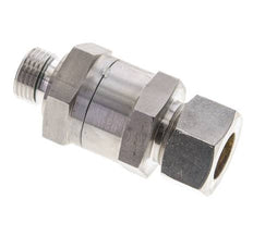 Válvula de retención hidráulica Anillo de compresión 18L (M26x1,5) y G1/2'' Macho Acero inoxidable 1-160bar (15-2320)psi Rosca-Tubo ISO 8434-1