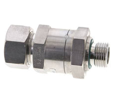 Válvula de retención hidráulica Anillo de compresión 18L (M26x1,5) y G1/2'' Macho Acero inoxidable 1-160bar (15-2320)psi Rosca-Tubo ISO 8434-1