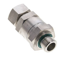 Válvula de retención hidráulica Anillo de compresión 18L (M26x1,5) y G1/2'' Macho Acero inoxidable 1-160bar (15-2320)psi Rosca-Tubo ISO 8434-1