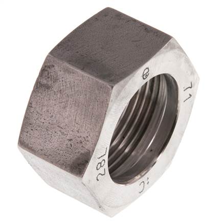 M36x2.0 x 28L Tuerca de unión de acero inoxidable para anillo de corte