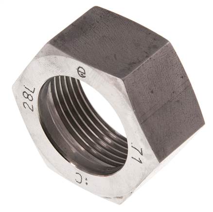 M36x2.0 x 28L Tuerca de unión de acero inoxidable para anillo de corte