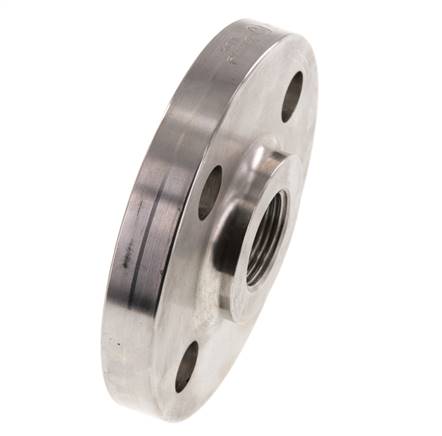 Brida Roscada DN20-PN16 Rp 3/4'' Acero Inoxidable 1.4571 DIN 2566