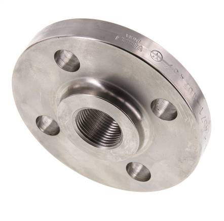 Brida Roscada DN20-PN16 Rp 3/4'' Acero Inoxidable 1.4571 DIN 2566