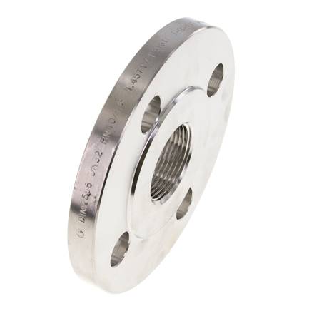Brida Roscada DN32-PN16 Rp 1-1/4'' Acero Inoxidable 1.4571 DIN 2566