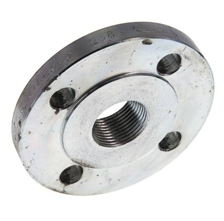 Brida Roscada DN25-PN16 Rp 1'' Acero Galvanizado DIN 2566