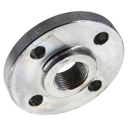 Brida Roscada DN25-PN16 Rp 1'' Acero Galvanizado DIN 2566
