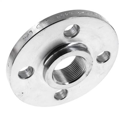 Brida Roscada DN50-PN16 Rp 2'' Acero Galvanizado DIN 2566 Y EN 1092-1 (Tipo 13)