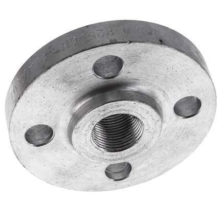 Brida Roscada DN20-PN40 Rp 3/4'' Acero Galvanizado DIN 2567 Y EN 1092-1 (Tipo 13)
