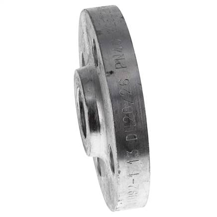Brida Roscada DN20-PN40 Rp 3/4'' Acero Galvanizado DIN 2567 Y EN 1092-1 (Tipo 13)