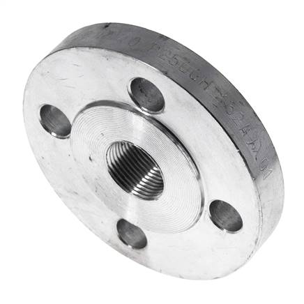 Brida Roscada DN20-PN40 Rp 3/4'' Acero Galvanizado DIN 2567 Y EN 1092-1 (Tipo 13)