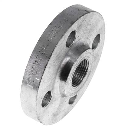 Brida Roscada DN20-PN40 Rp 3/4'' Acero Galvanizado DIN 2567 Y EN 1092-1 (Tipo 13)