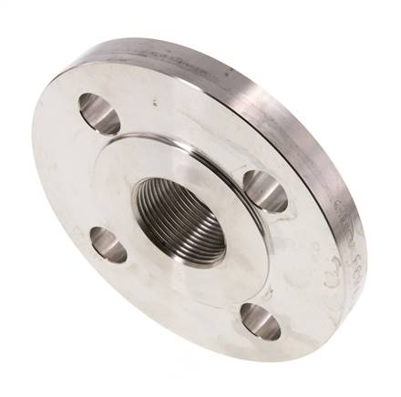 Brida Roscada DN40-PN40 Rp 1-1/2'' Acero Inoxidable 1.4571 EN 1092-1 (tipo 13)