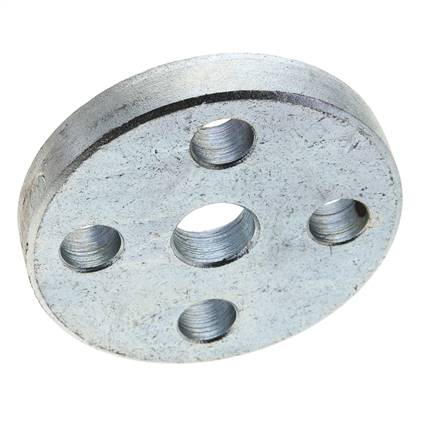 Brida Suelta DN10-PN10 Acero Galvanizado Material Sólido DIN 2642