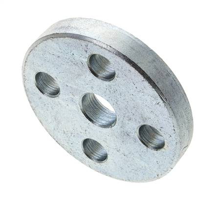 Brida Suelta DN10-PN10 Acero Galvanizado Material Sólido DIN 2642