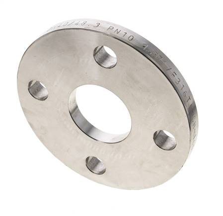 Brida Suelta DN65-PN10 Acero Inoxidable 1.4571 DIN 2642 Material Completo