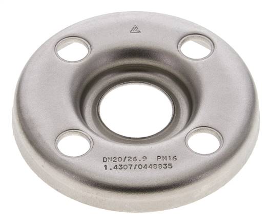 Brida Suelta DN20-PN10 Acero Inoxidable 1.4301 Prensado Similar A DIN 2642