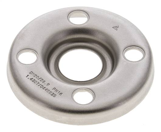 Brida Suelta DN20-PN10 Acero Inoxidable 1.4301 Prensado Similar A DIN 2642