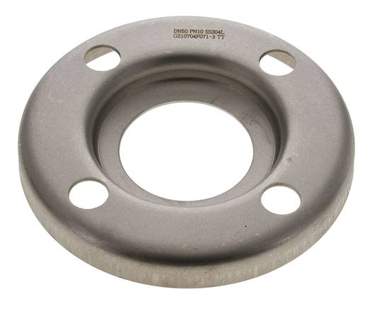 Brida Suelta DN50-PN10 Acero Inoxidable 1.4301 Prensado Similar A DIN 2642 Y EN 1092-1 (Tipo 02)