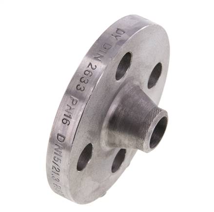 Brida De Soldadura DN15-PN16 21.3mm Acero Negro DIN 2633