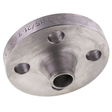 Brida De Soldadura DN15-PN40 21.3mm Acero Negro DIN 2635 Y EN 1092-1 (Tipo 11)