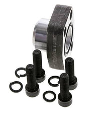 Brida SAE de 1'' 3000 PSI de acero liso con roscas hembra G1/2'' ISO 6162-1