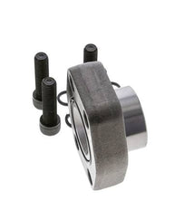 Brida SAE de 1-1/2'' Acero liso 3000 PSI con roscas hembra G1'' ISO 6162-1