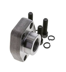 Brida SAE de 1-1/2'' Acero liso 3000 PSI con roscas hembra G1'' ISO 6162-1