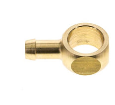 Racor banjo de latón de 9 mm (3/8'') y G3/8'' con lengüeta para manguera