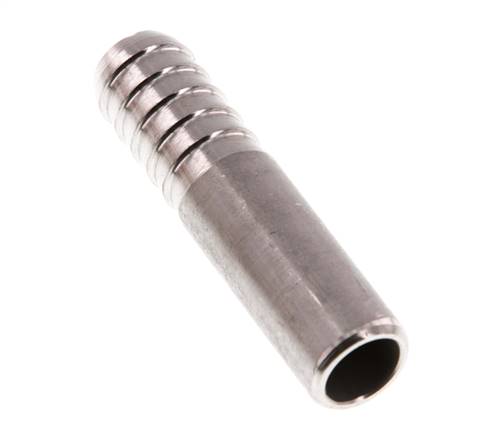 16 mm (5/8'') y 17,2 mm (3/8'') Acero inoxidable 1.4571 Extremo para soldar de boquilla de manguera 70 mm