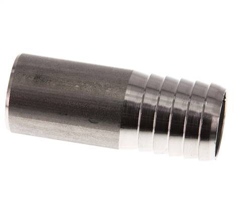 25 mm (1'') y 26,9 mm (3/4'') Acero inoxidable 1.4571 Extremo para soldar de la boquilla de la manguera 70mm