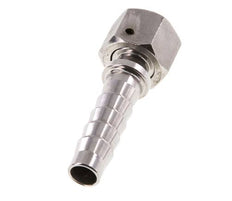 Pilar de manguera de acero inoxidable 1.4301 de 13x25 mm y G1/2'' con tuerca de unión DIN EN 14423 / DIN 2826