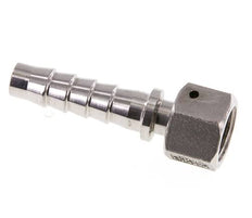 Pilar de manguera de acero inoxidable 1.4301 de 13x25 mm y G1/2'' con tuerca de unión DIN EN 14423 / DIN 2826