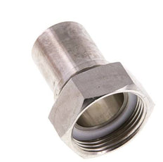 32 mm (1-1/4'') y G1-1/4'' Acero inoxidable 1.4401 Tuerca de racor para manguera Junta plana PTFE Collares de seguridad EN 14420-5 (DIN 2817)