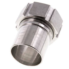 50 mm (2'') y G2'' Acero inoxidable 1.4401 Tuerca de racor para manguera Junta plana PTFE Collares de seguridad EN 14420-5 (DIN 2817)