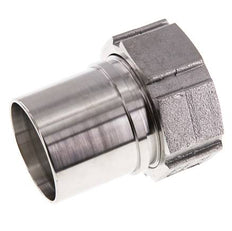50 mm (2'') y G2'' Acero inoxidable 1.4401 Tuerca de racor para manguera Junta plana PTFE Collares de seguridad EN 14420-5 (DIN 2817)