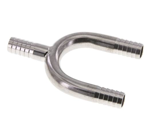 Conector de manguera en Y de acero inoxidable 1.4301 de 9 mm (3/8'')