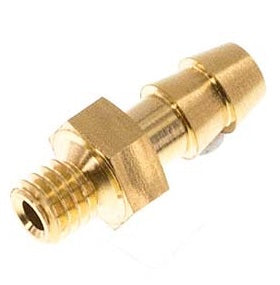 G1/4'' Macho X 4mm Latón Conector De Manguera 10 Bar