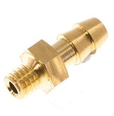 G1/4'' Macho X 4mm Latón Conector De Manguera 10 Bar