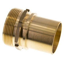 G 2'' Macho x 50mm Llave de manguera de latón con collarín de seguridad DIN 2817