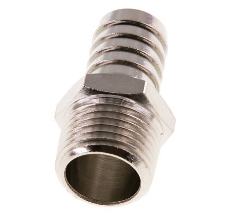 R 1/2'' Macho x 16mm Latón Niquelado Llave de manguera 16 Bar