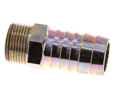 G 3/4'' Macho x 25mm Acero zincado Lengüeta de manguera 25 Bar